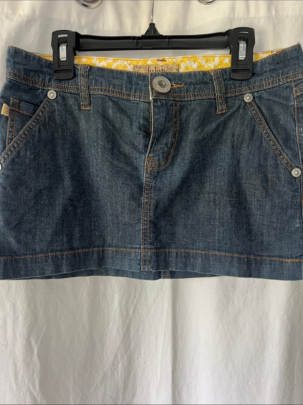 Dark Blue Denim Mini Skirt
